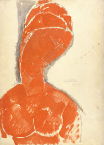 Portait In Red by Amedeo Modigliani