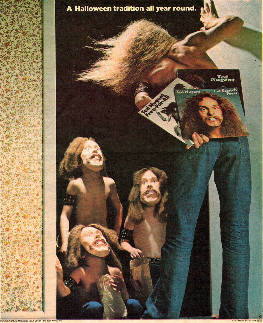 Photo - 1977 Print Ad For Ted Nugent Halloween Costume