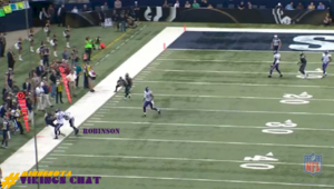 Josh Robinson INT vs Rams